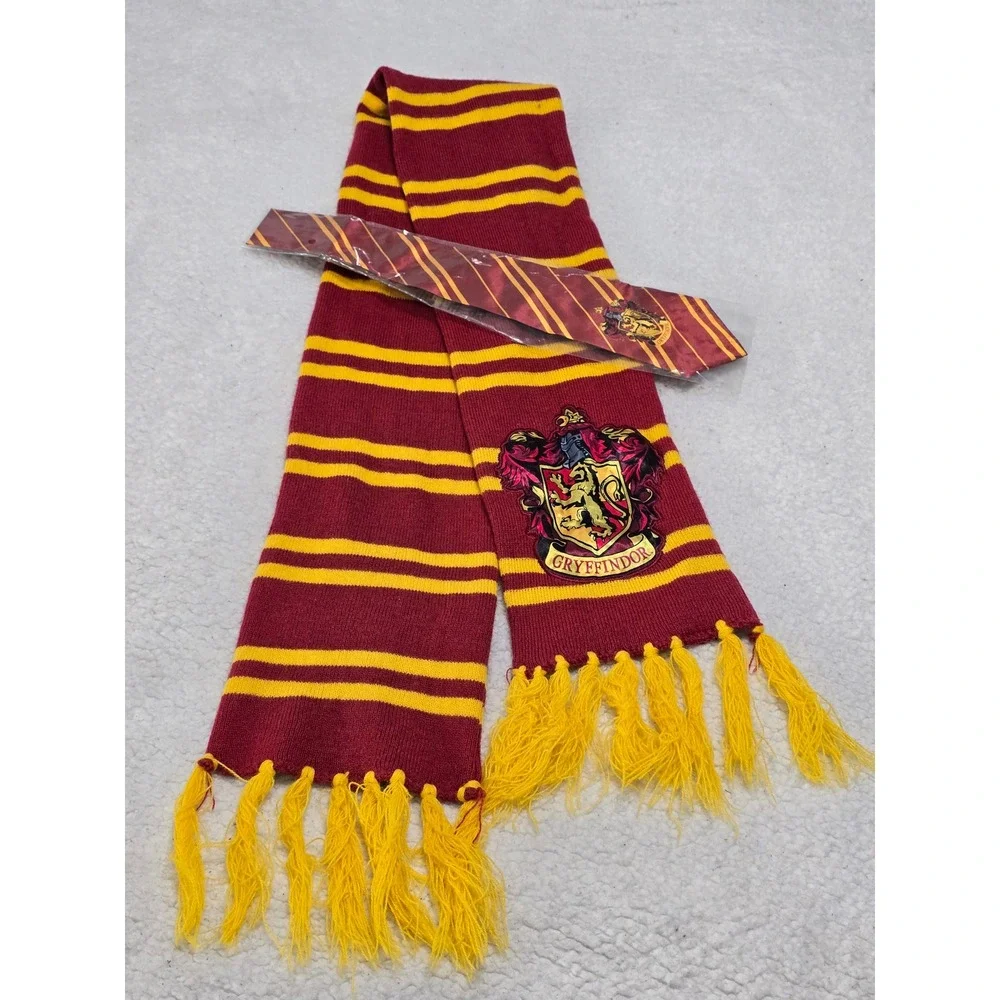 Harry Potter Gryffindor‎ Hufflepuff Scarf Tie Set Wizarding World Cosplay